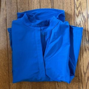 Figs Royal blue rafaela scrub top